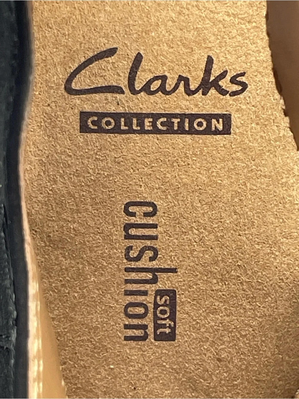 Clarks Black Three-Strap Wedge Sandals